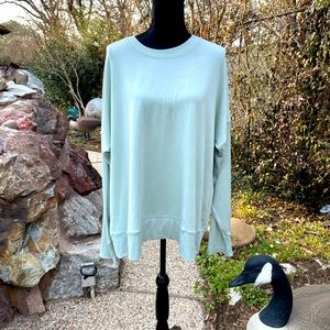 Pastel Green, Soft Rib, Top, size XXL